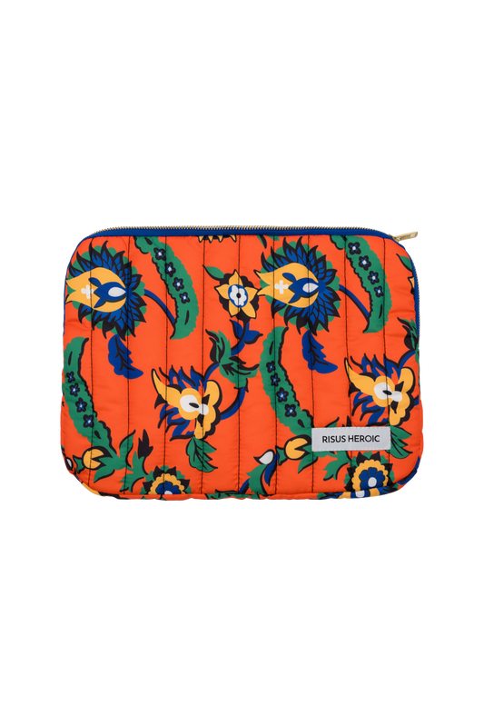 Turuncu Desenli Laptop Kılıfı